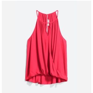 Pink blouse tank